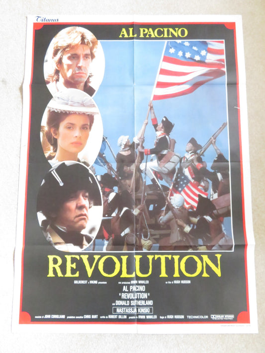 REVOLUTION ITALIAN 2 FOGLIO POSTER AL PACINO DONALD SUTHERLAND 1985