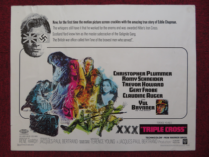 TRIPLE CROSS US HALF SHEET (22"x 28") POSTER CHRISTOPHER PLUMMER 1967