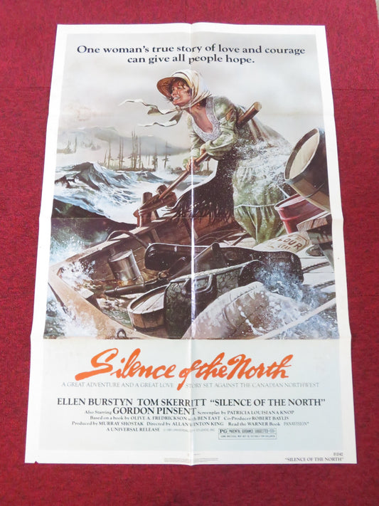 SILENCE OF THE NORTH FOLDED US ONE SHEET POSTER ELLEN BURSTYN TOM SKERRITT 1981