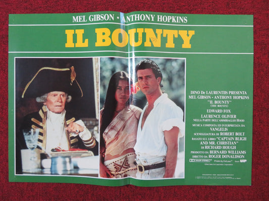 THE BOUNTY - D ITALIAN FOTOBUSTA POSTER MEL GIBSON ANTHONY HOPKINS 1984