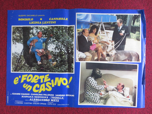 E' FORTE UN CASINO! - B ITALIAN FOTOBUSTA POSTER BOMBOLO ENZO CANNAVALE 1982