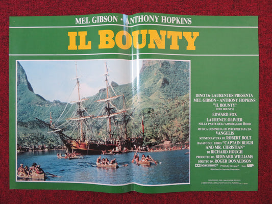 THE BOUNTY - F ITALIAN FOTOBUSTA POSTER MEL GIBSON ANTHONY HOPKINS 1984