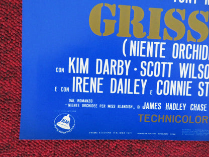 GRISSOM GANG - A ITALIAN FOTOBUSTA POSTER KIM DARBY SCOTT WILSON 1971