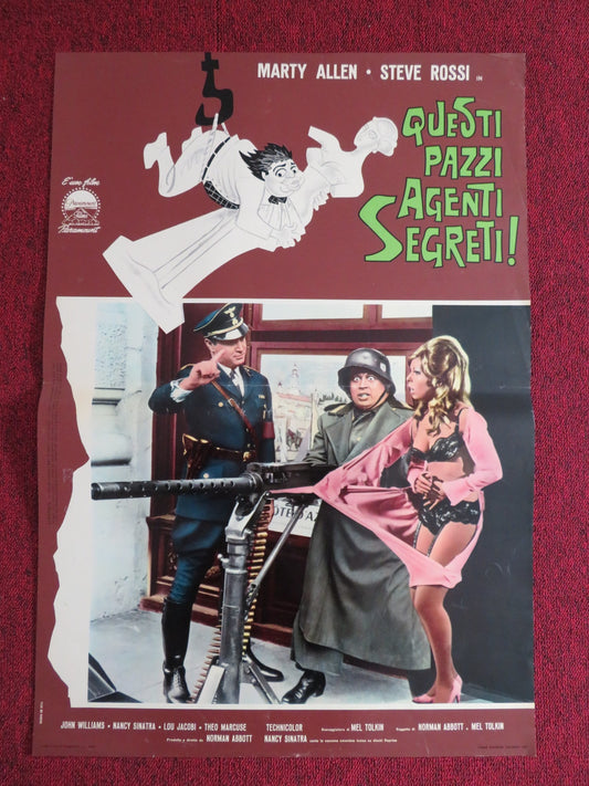 THE LAST OF THE SECRET AGENTS ITALIAN FOTOBUSTA POSTER MARTY ALLEN S. ROSSI 1966