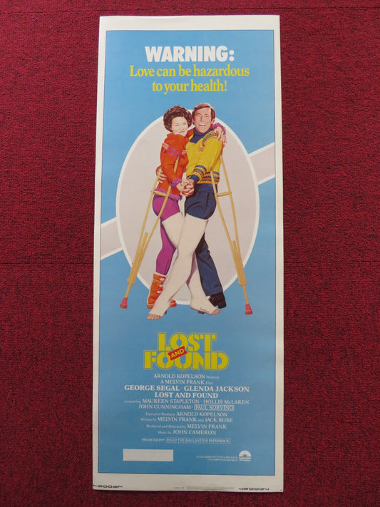 LOST AND FOUND US INSERT (14"x 36") POSTER GEORGE SEGAL GLENDA JACKSON 1979