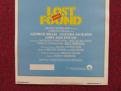 LOST AND FOUND US INSERT (14"x 36") POSTER GEORGE SEGAL GLENDA JACKSON 1979