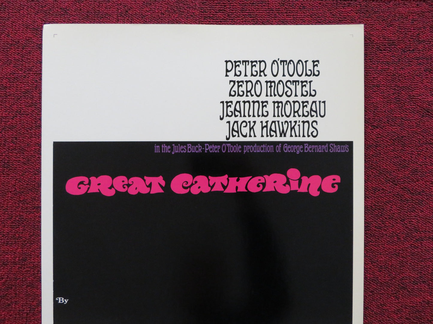 GREAT CATHERINE US INSERT (14"x 36") POSTER PETER O'TOOLE ZERO MOSEL 1968