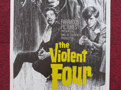 THE VIOLENT FOUR US INSERT (14"x 36") POSTER GIAN MARIA VOLONTE DON BACKY 1968