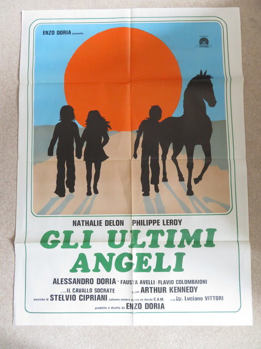 GLI ULTIMI ANGELI ITALIAN 2 FOGLIO POSTER NATHALIE DELON PHILIPPE LEROY 1978