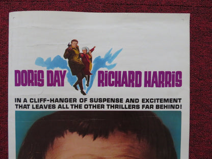 CAPRICE US INSERT (14"x 36") POSTER DORIS DAY RICHARD HARRIS 1967