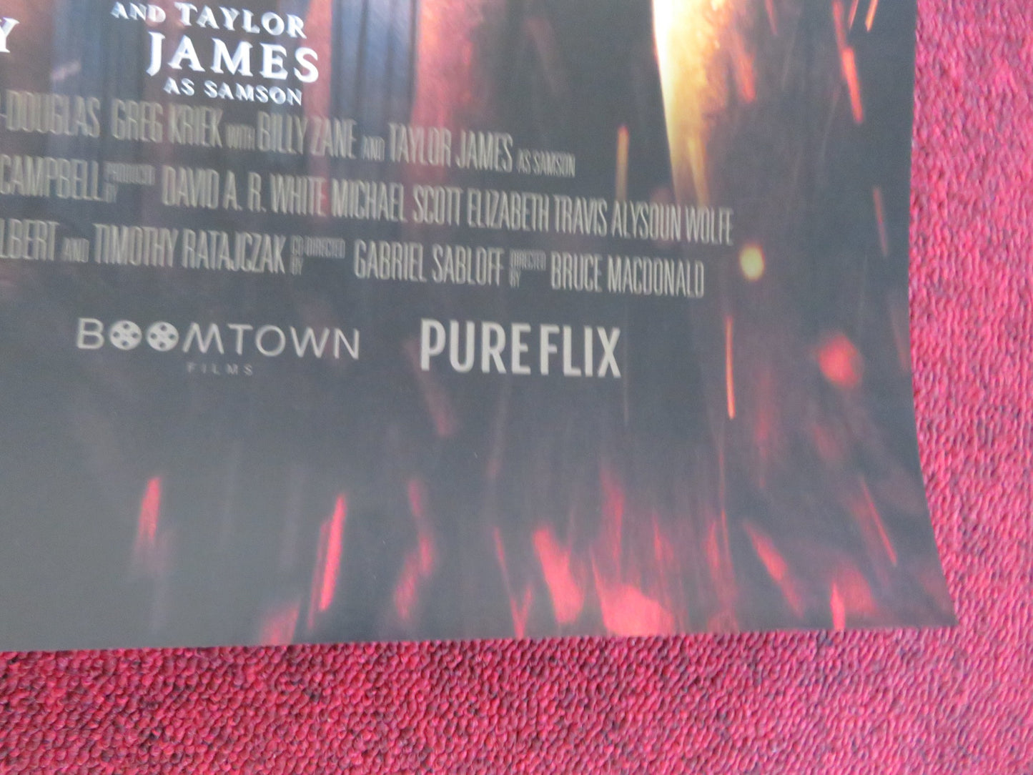 SAMSON US ONE SHEET ROLLED POSTER RUTGER HAUGER BILLY ZANE 2018