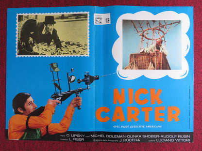 NICK CARTER QUEL PAZZO DETECTIVE AMERICANO - B ITALIAN FOTOBUSTA POSTER 1978