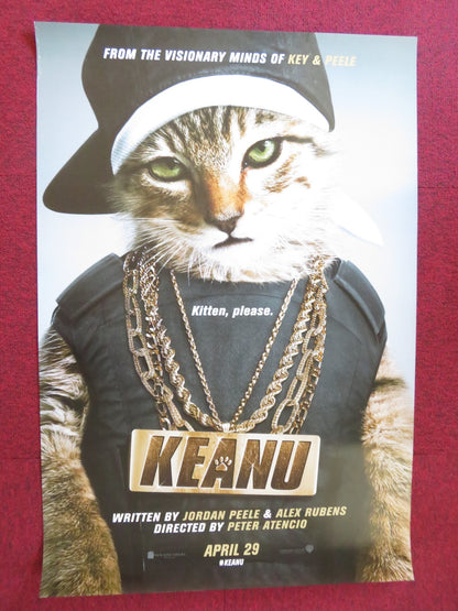 KEANU US ONE SHEET ROLLED POSTER JORDAN PEEL TIFFANY HADDISH 2016