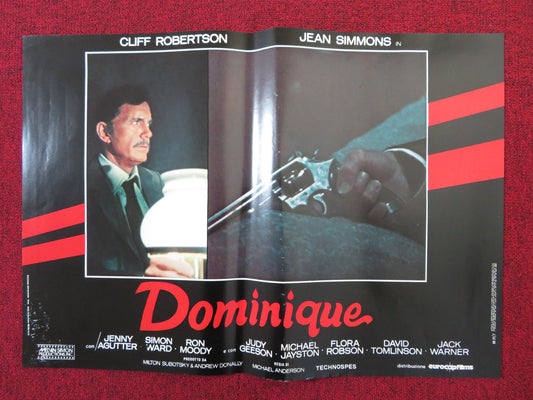 DOMINIQUE - C ITALIAN FOTOBUSTA POSTER CLIFF ROBERTSON JEAN SIMMONS 1979