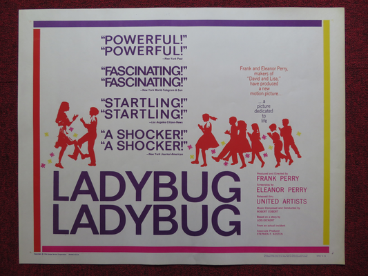 LADYBUG LADYBUG US HALF SHEET (22"x 28") POSTER JANE CONNELL WILLIAM DANIELS '64