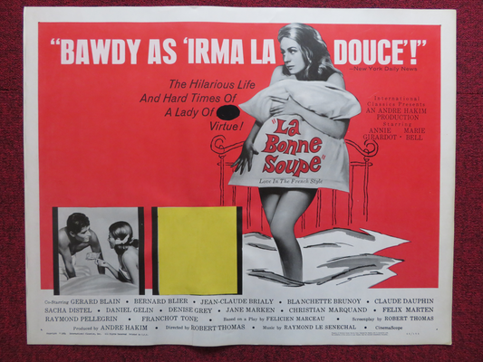 LA BONNE SOUPE US HALF SHEET (22"x 28") POSTER ANNIE GIRARDOT MARIE BELL 1964