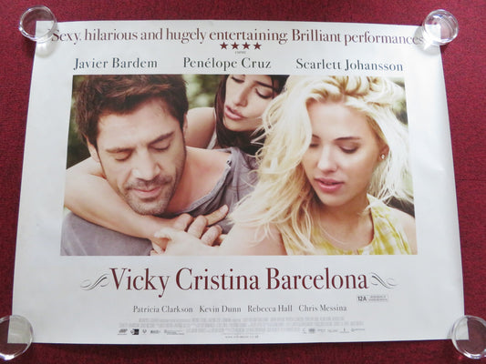 VICKY CRISTINA BARCELONA UK QUAD ROLLED POSTER PENELOPE CRUZ JOHANSSON 2008