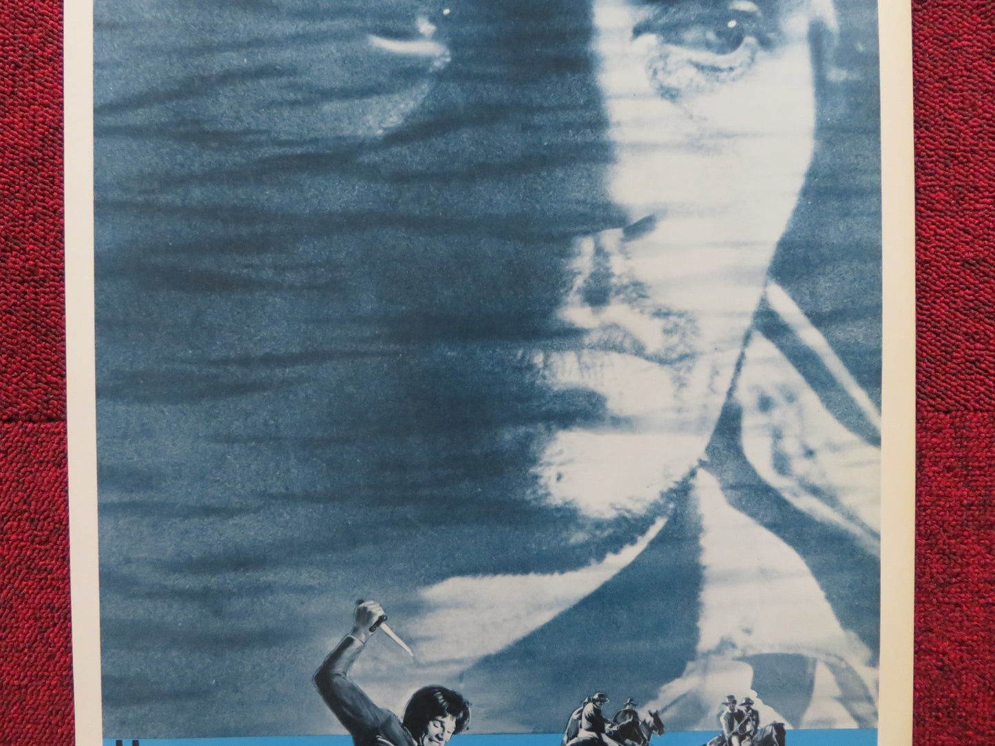 BLUE US INSERT (14"x 36") POSTER TERENCE STAMP JOANNA PETTET 1968