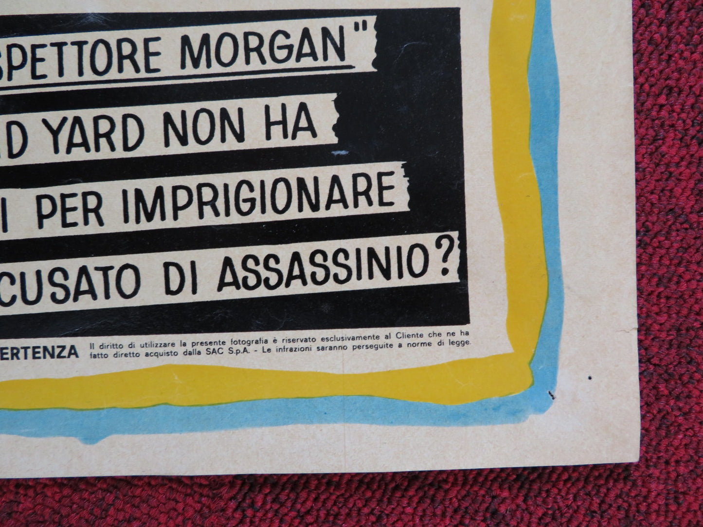 L'INCHIESTA DELL'ISPETTORE MORGAN / CHANCE.. - b  ITALIAN FOTOBUSTA POSTER 1959