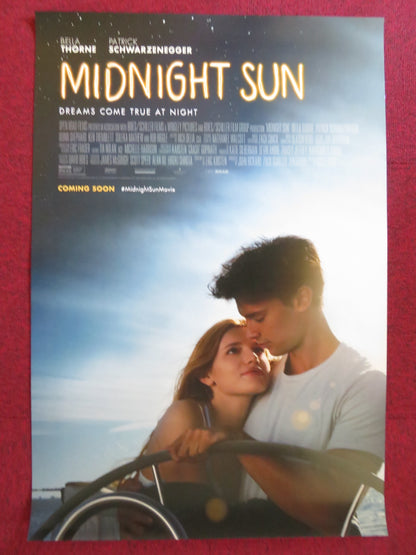 MIDNIGHT SUN US ONE SHEET ROLLED POSTER PATRICK SCHWARZENEGGER BELLA THORNE 2018