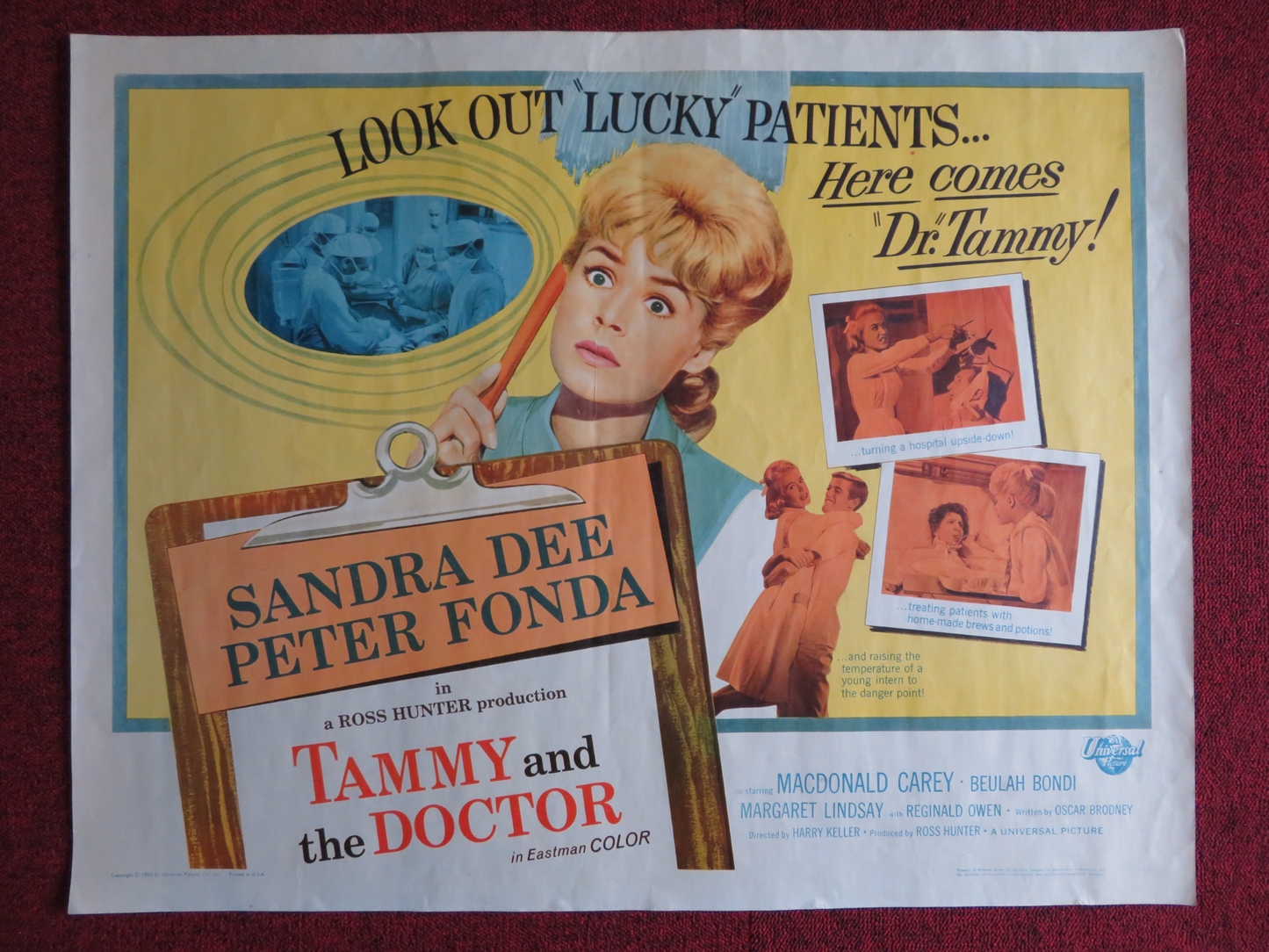 TAMMY AND THE DOCTOR US HALF SHEET (22"x 28") POSTER SANDRA DEE PETER FONDA 1963