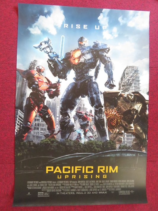 PACIFIC RIM UPRISING US ONE SHEET ROLLED POSTER SCOTT EASTWOOD JOHN BOYEGA 2018