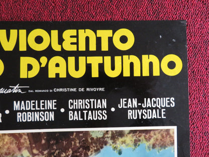 QUEL VIOLENTO MATTINO D'AUTUNNO- C ITALIAN FOTOBUSTA POSTER C. JOURDAN 1971