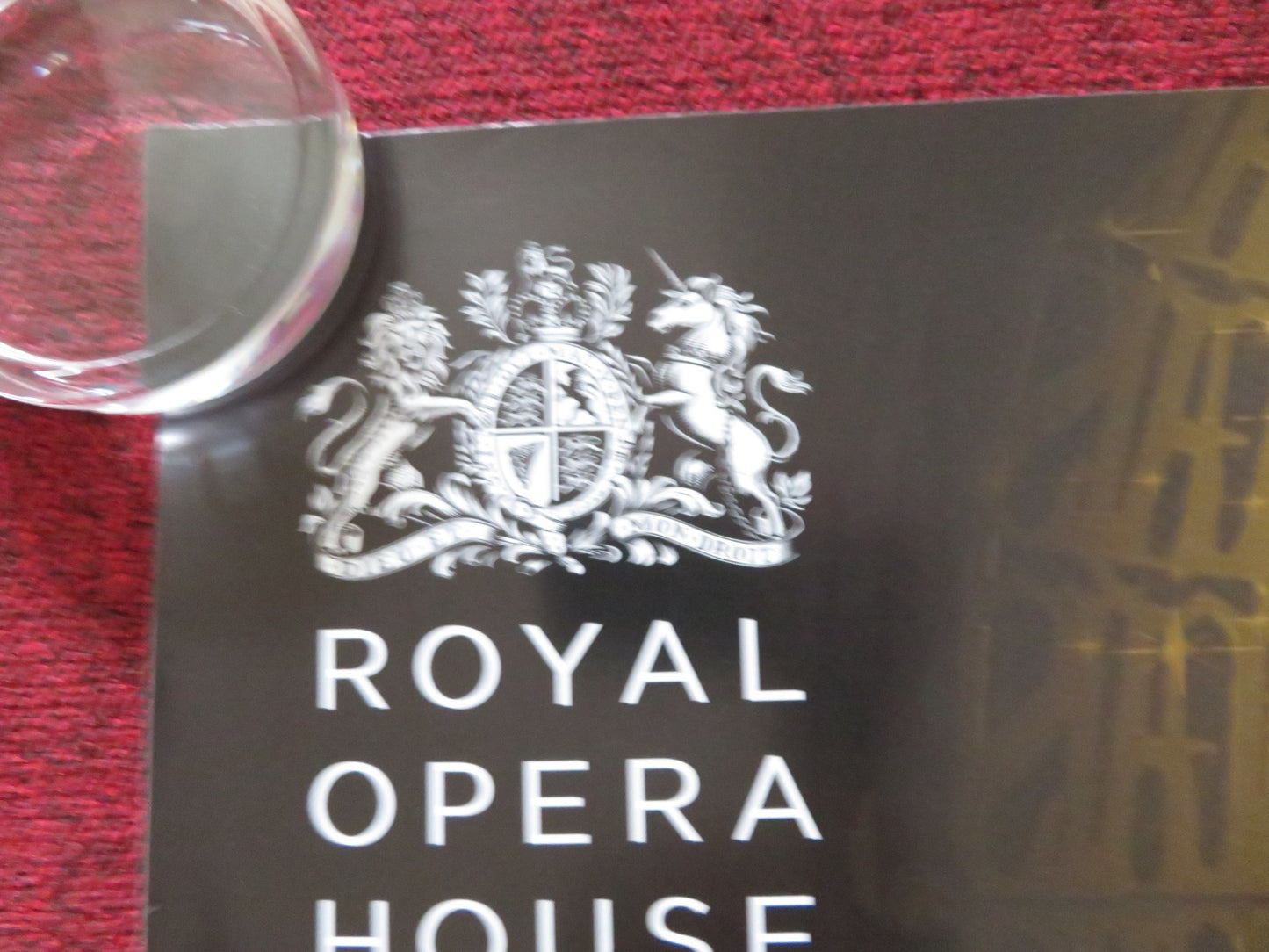 CINDERELLA UK QUAD ROLLED POSTER ROYAL OPERA HOUSE JULES MASSENET 2012