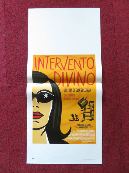 DIVINE INTERVENTION ITALIAN LOCANDINA POSTER ELIA SULEIMAN MANAL KHADER 2002