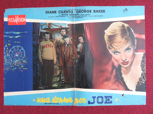 UNA DONNA PER JOE ITALIAN FOTOBUSTA POSTER DIANE CILENTO GEORGE BAKER 1955