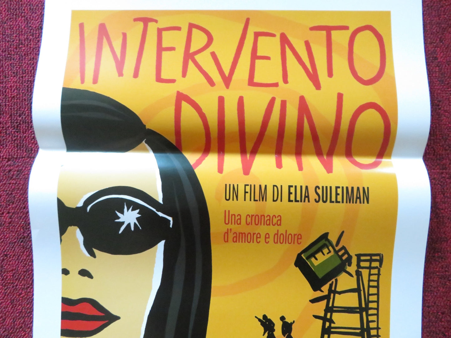 DIVINE INTERVENTION ITALIAN LOCANDINA POSTER ELIA SULEIMAN MANAL KHADER 2002