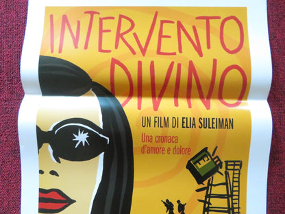 DIVINE INTERVENTION ITALIAN LOCANDINA POSTER ELIA SULEIMAN MANAL KHADER 2002