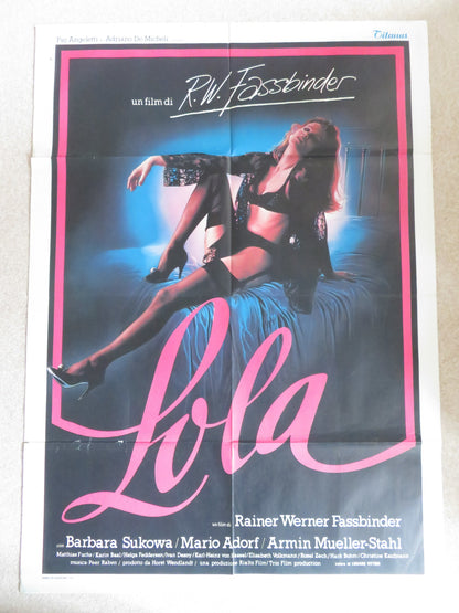 LOLA ITALIAN 2 FOGLIO POSTER BARBARA SUKOWA ARMIN MUELLER-STAHL 1981