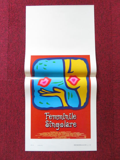 FEMMINILE SINGOLARE ITALIAN LOCANDINA POSTER CRISTINA MOGLIA CHICO 2000