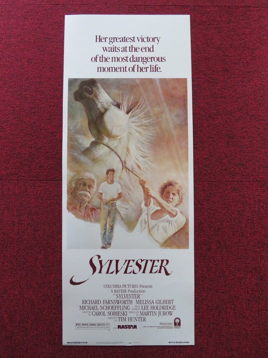 SYLVESTER US INSERT (14"x 36") POSTER RICHARD FARNSWORTH MELISSA GILBERT 1985