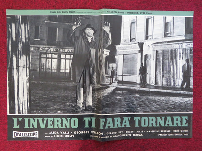 THE LONG ABSENCE ITALIAN FOTOBUSTA POSTER ALIDA VALLI GEORGES WILSON 1961