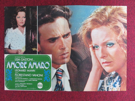 AMORE AMARO ITALIAN FOTOBUSTA POSTER LISA GASTONI LEONARD MANN 1974