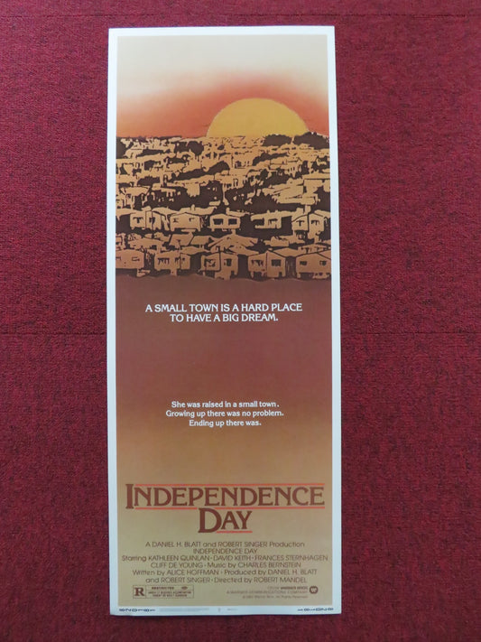 INDEPENDENCE DAY US INSERT (14"x 36") POSTER KATHLEEN QUINLAN DAVID KEITH 1982