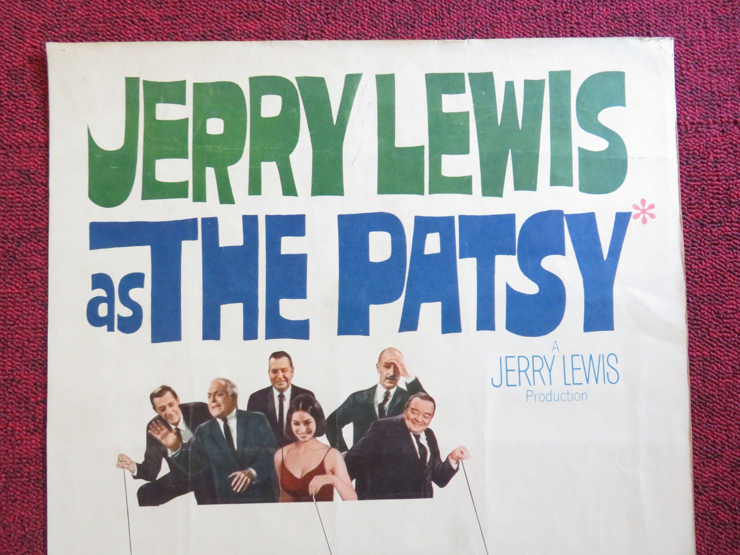 THE PATSY US INSERT (14"x 36") POSTER JERRY LEWIS INA BALIN 1964