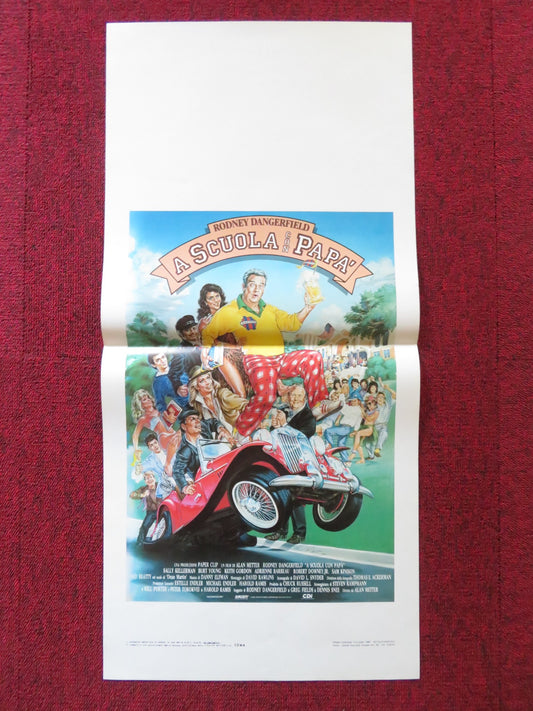 BACK TO SCHOOL ITALIAN LOCANDINA POSTER RODNEY DANGERFIELD SALLY KELLERMAN 1986