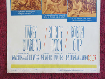 RHINO! US INSERT (14"x 36") POSTER HARRY GUARDINO SHIRLEY EATON 1964