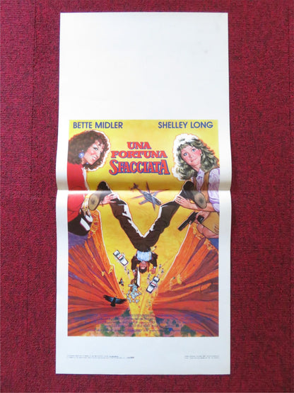 OUTRAGEOUS FORTUNE ITALIAN LOCANDINA POSTER BETTE MIDLER SHELLEY LONG 1987