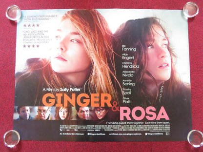 GINGER & ROSA UK QUAD (30"x 40") ROLLED POSTER ELLE FANNING ALICE ENGLERT 2012