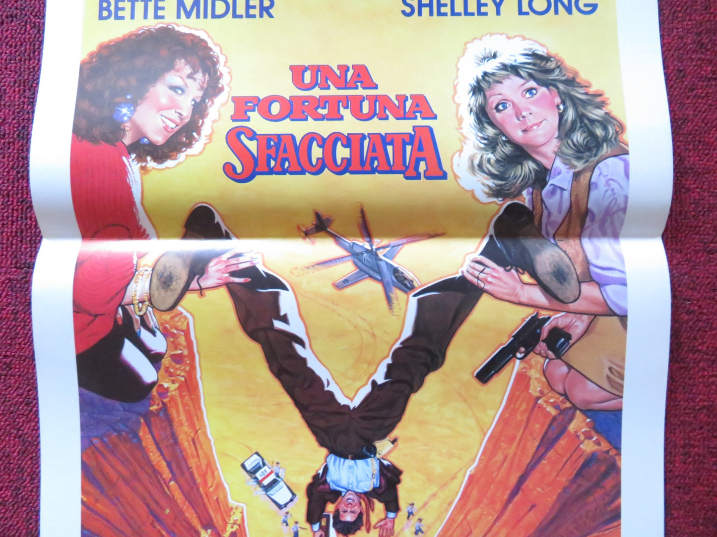 OUTRAGEOUS FORTUNE ITALIAN LOCANDINA POSTER BETTE MIDLER SHELLEY LONG 1987