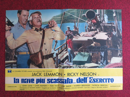 THE WACKIEST SHIP IN THE ARMY ITALIAN FOTOBUSTA POSTER JACK LEMMON R NELSON 1960