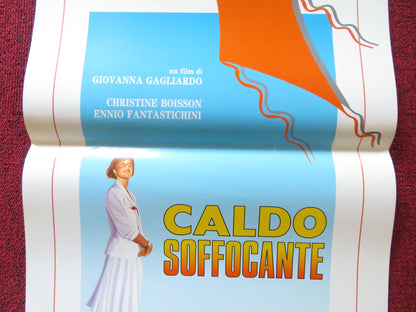 CALDO SOFFOCANTE ITALIAN LOCANDINA POSTER CHRISTINE BOISSON FANTASTICHINI 1991