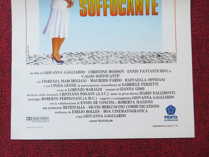 CALDO SOFFOCANTE ITALIAN LOCANDINA POSTER CHRISTINE BOISSON FANTASTICHINI 1991