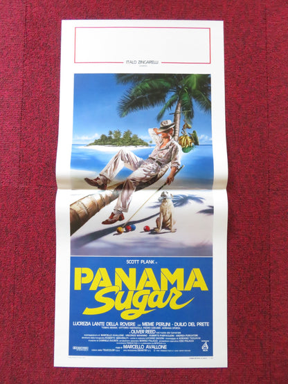 PANAMA SUGAR ITALIAN LOCANDINA POSTER SCOTT PLANK OLIVER REED 1990