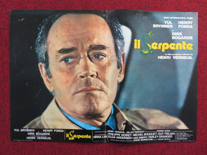 THE SERPENT - B ITALIAN FOTOBUSTA POSTER YUL BRYNNER HENRY FONDA 1973