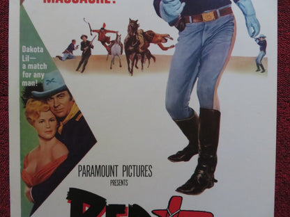 RED TOMAHAWK US INSERT (14"x 36") POSTER HOWARD KEEL JOAN CAULFIELD 1966